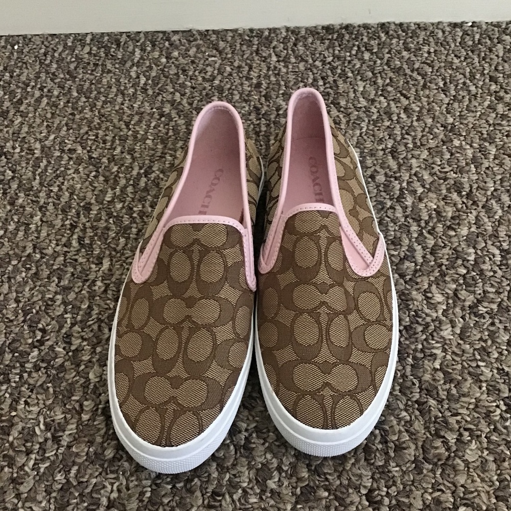 New! Coach Slip ons (10)